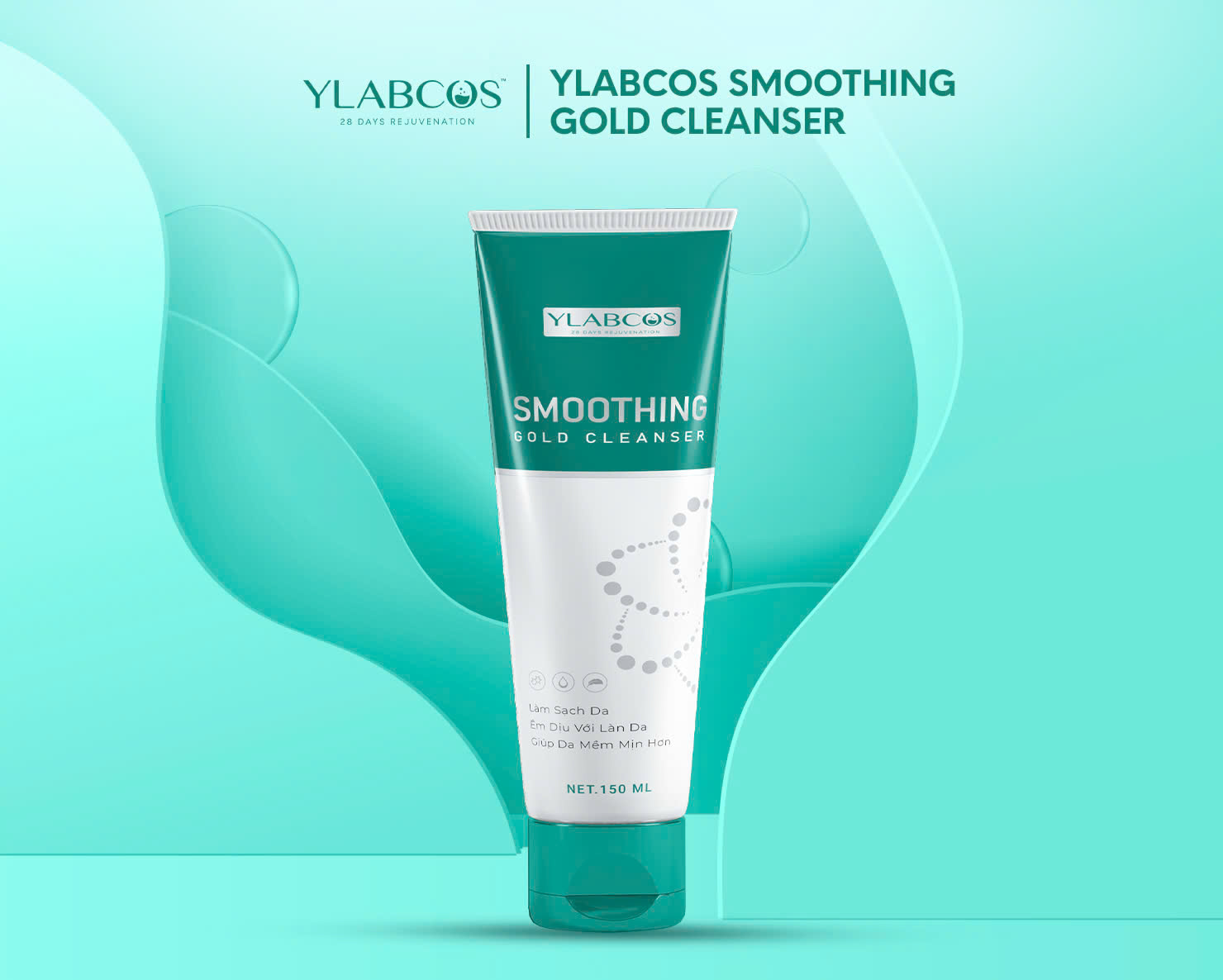 YLABCOS SMOOTHING GOLD CLEANSER