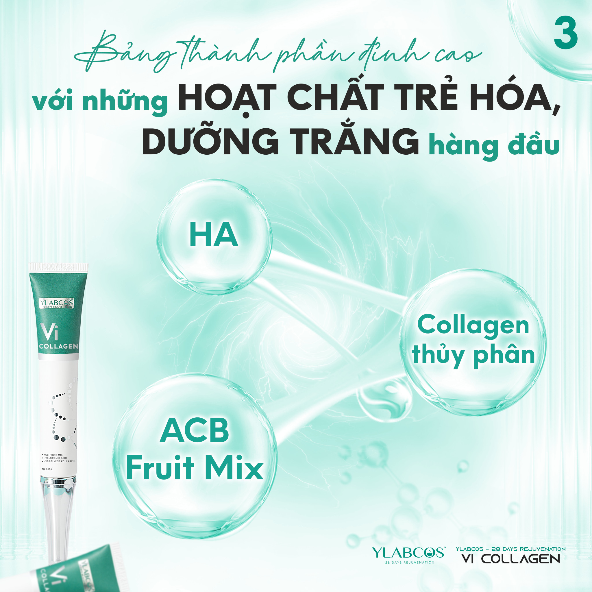 Vi Collagen sở hữu bảng thành phần siêu đỉnh cao